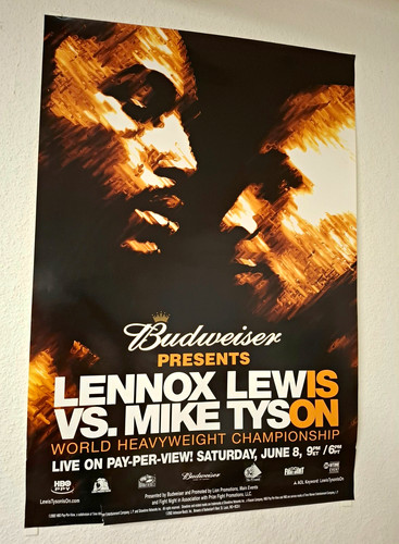 Budweiser boxing poster lennox - budweiser,