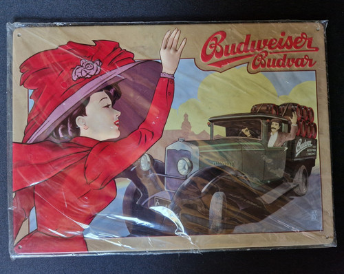Budweiser blechschild - budweiser,