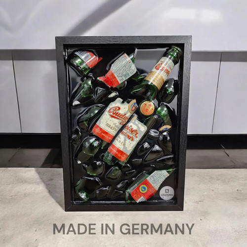Budweiser beer broken bottle - beer,