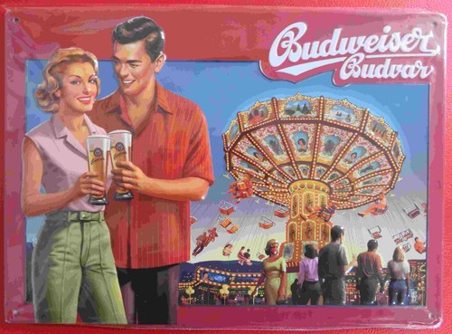 Budweiser blechschild - ,
