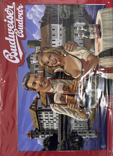 Budweiser blechschild - budweiser,