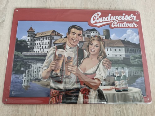 Budweiser blechschild 20x30 - budweiser, blechschild,
