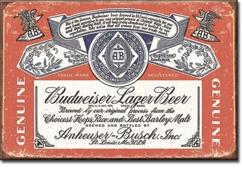 Budweiser bier vintage - bier, design