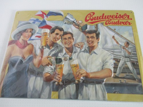 Blechschild budweiser bier - budweiser,