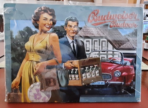 Reklameschild budweiser - reklameschild,, "budweiser"
