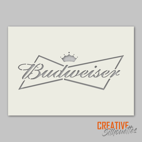 Budweiser bierschablone 190 - -,