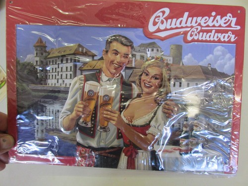 Werbe blechschild bier - werbe,