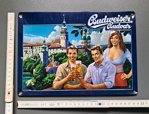 Budweiser budvar blechschild - budvar,