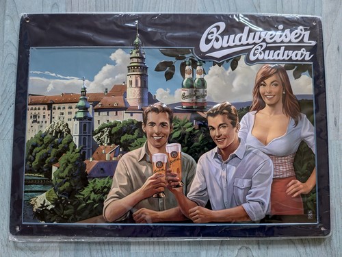 Budweiser budvar blechschild - budvar,