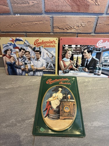 3er set retro - retro, blechschilder