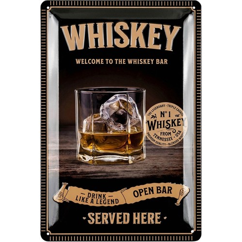 Retro blechschilder whiskey - retro,