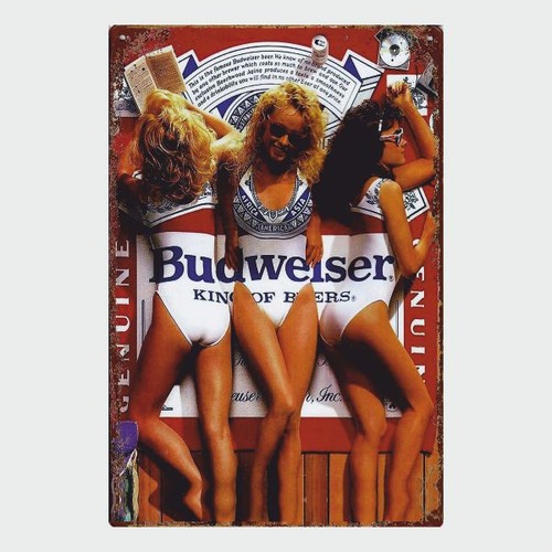 Blechschild budweiser bier - budweiser,