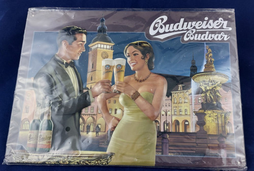 Budweiser bier blechschild - bier,