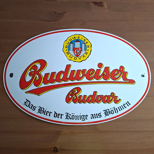 Budweiser budvar emailschild - budweiser,