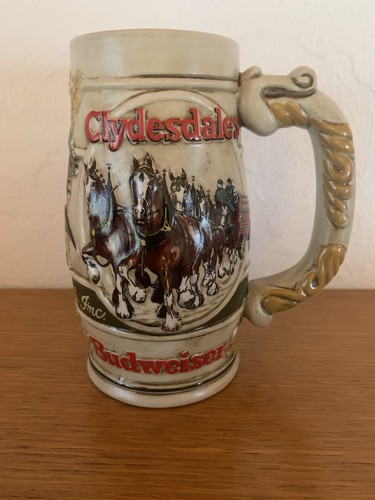Budweiser bierkrug clydesdales - bierkrug,