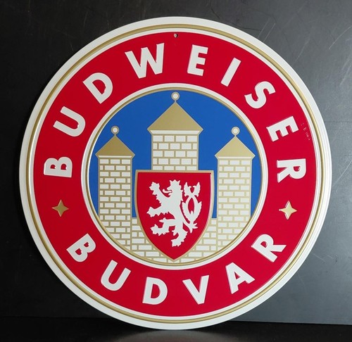 Budweiser budvar blechschild - budweiser,