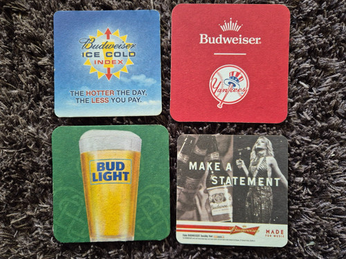 Budweiser bierdeckel 4 - bierdeckel,