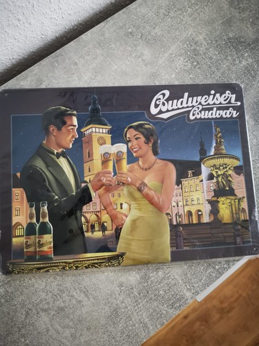 Budweiser blechschild 30x20 - budweiser,