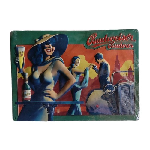 Budweiser budvar blechschild - budvar,