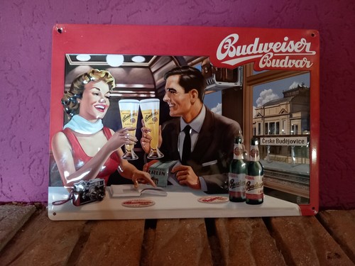 Blechschild budweiser - blechschild,