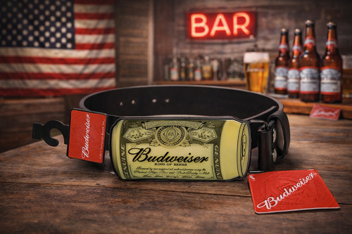 Budweiser gürtel schwarz - budweiser,