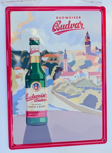 Blechschild budweiser budvar - blechschild,